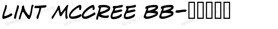 Lint McCree BB字体转换